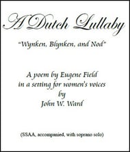 A Dutch Lullaby SSAA choral sheet music cover Thumbnail